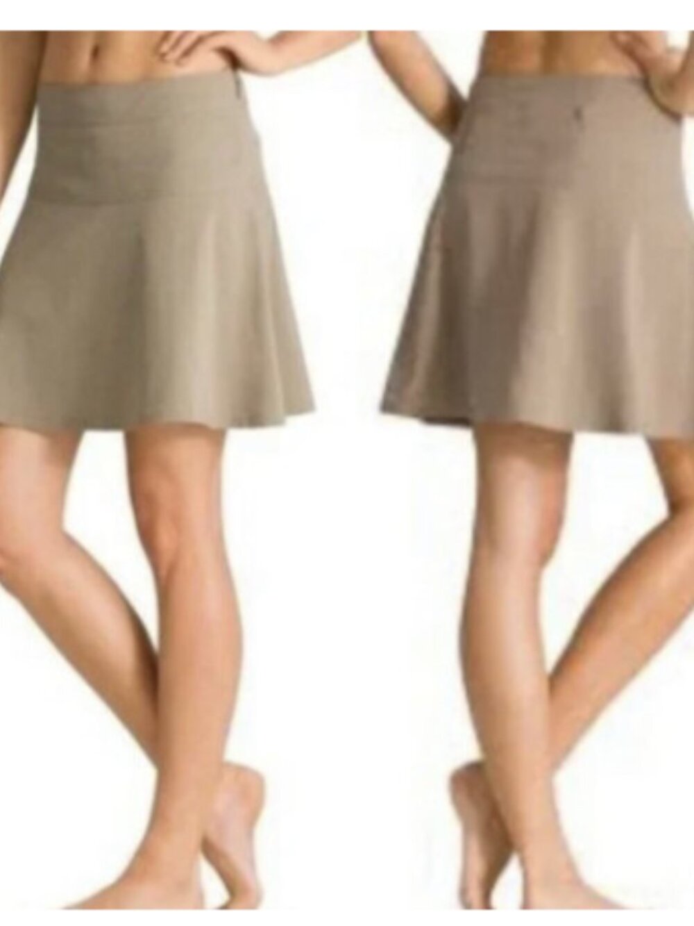 Athleta Women's Everyday Skort Skirt Khaki Size 4 EUC!!!